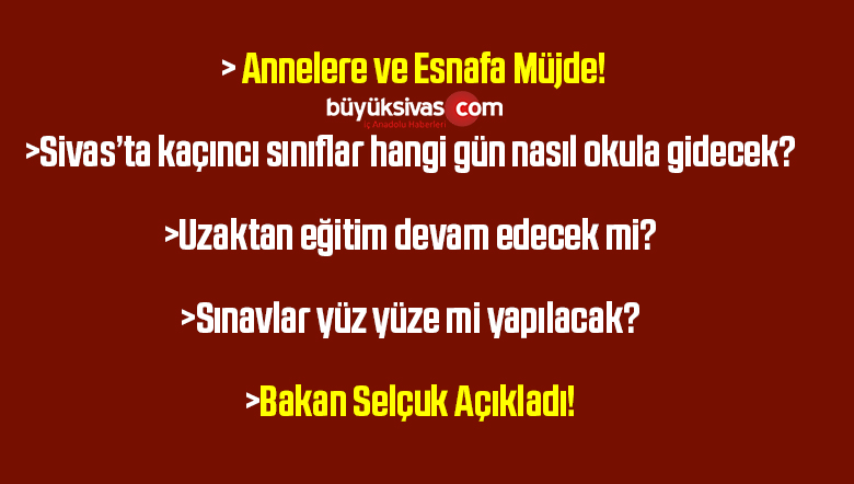 Yüz yüze eğitim başlıyor!