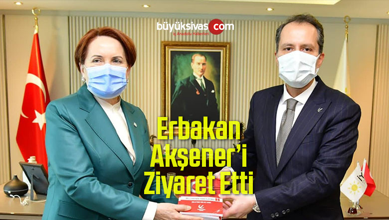 Fatih Erbakan ve beraberindekiler Meral Akşener’e nezaket ziyaretinde