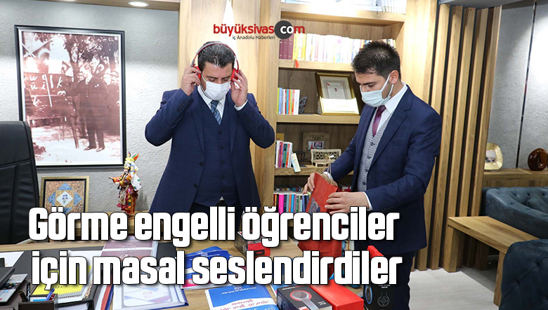 Görme engelli öğrenciler için masal seslendirdiler