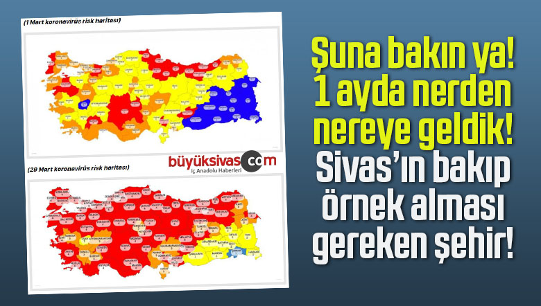 Sivas 1 ayda koronavirüste nereden nereye geldi! Kimi örnek almalıyız