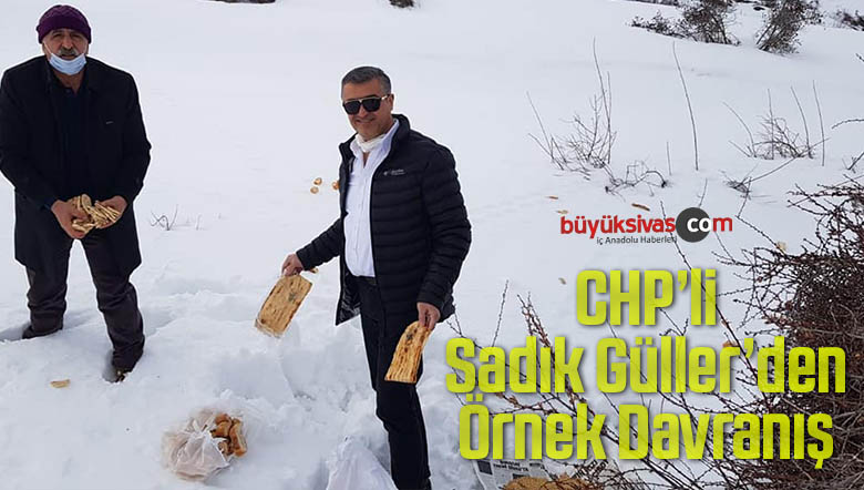 CHP’li Sadık Güller yaban hayvanları için doğaya yem bıraktı