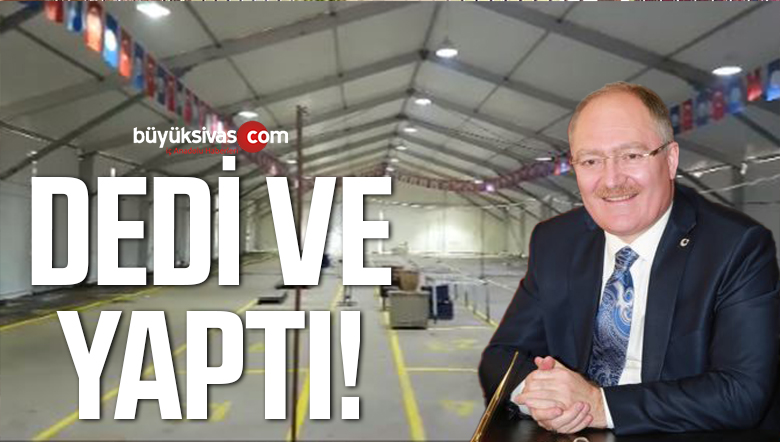 Sivas’ta Bilgin’in söz verdiği sebze meyve hali projesi için çalışmalar başladı