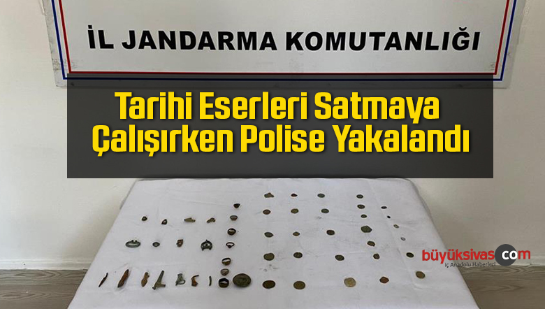 Tarihi Eserleri Satmaya Çalışırken Polise Yakalandı