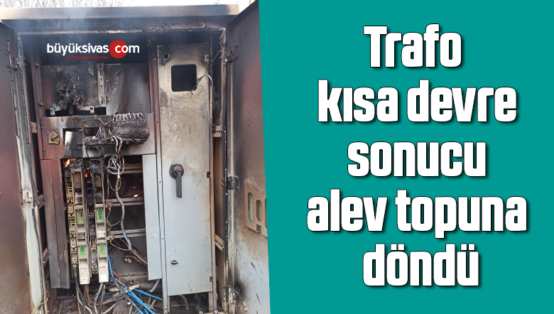 Trafo kısa devre sonucu alev topuna döndü