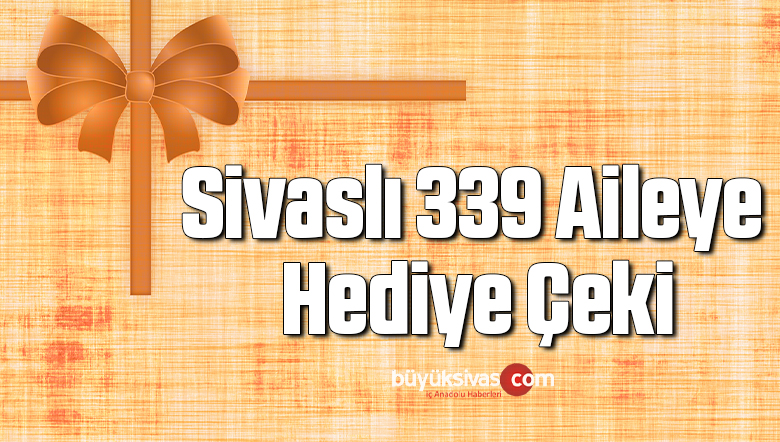 Sivaslı 339 aileye hediye çeki