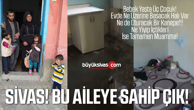 Sivas Yenimahalle de yaşayan ailenin yardıma ihtiyacı var!
