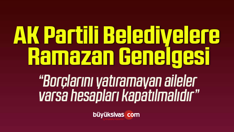ramazan genelgesi