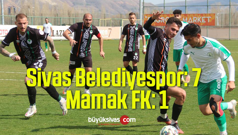 2. Lig: Sivas Belediyespor: 7 – Mamak FK: 1