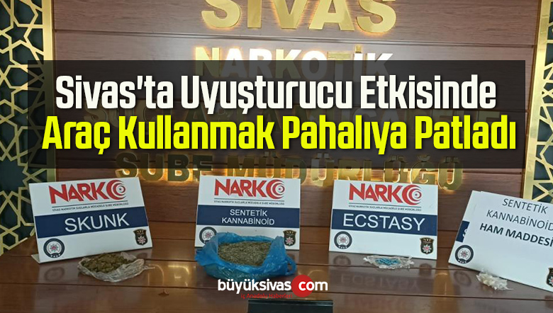 Sivas’ta Uyuşturucu Etkisinde Araç Kullanmak Pahalıya Patladı