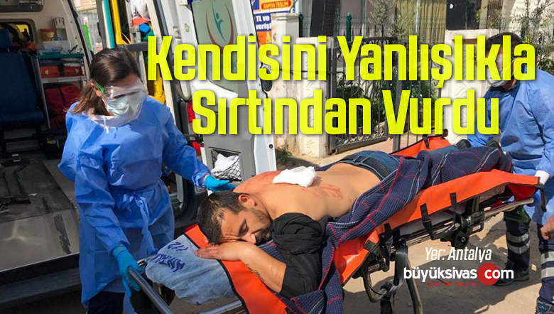 yanlışlıkla sırtından