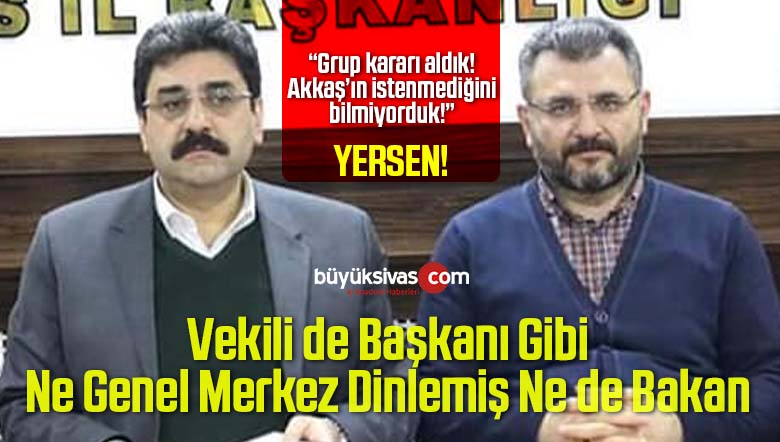 AK Parti Sivas İl Başkan Vekili Yusuf Tanrıverdi Karara Uymadı!