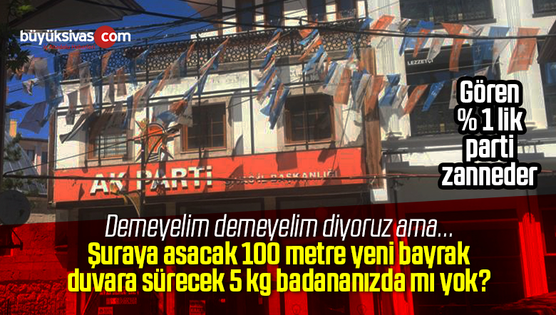 AK Parti Sivas İl Başkanlığı Binasında Bayram Öncesi Temizlik Yapılmalı