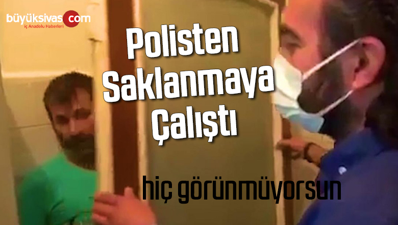 Kumar baskını: Söktüğü kapının arkasına gizlendi
