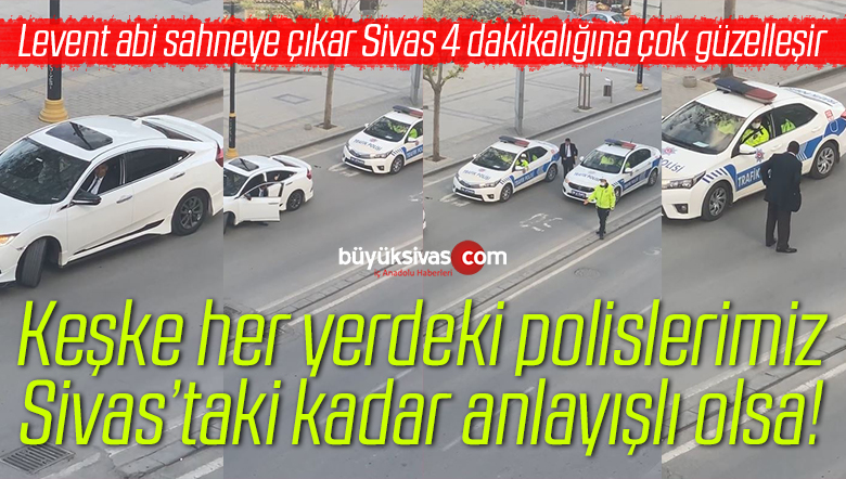 Sivaslı Levent abiniz ve emniyet güçlerimiz! Gülümseten görüntüler