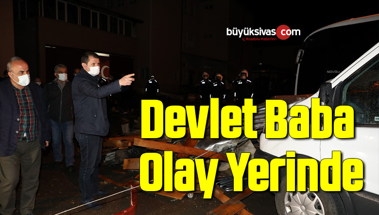 Şiddetli Rüzgâr Sivas’ta Maddi Hasara Neden Oldu