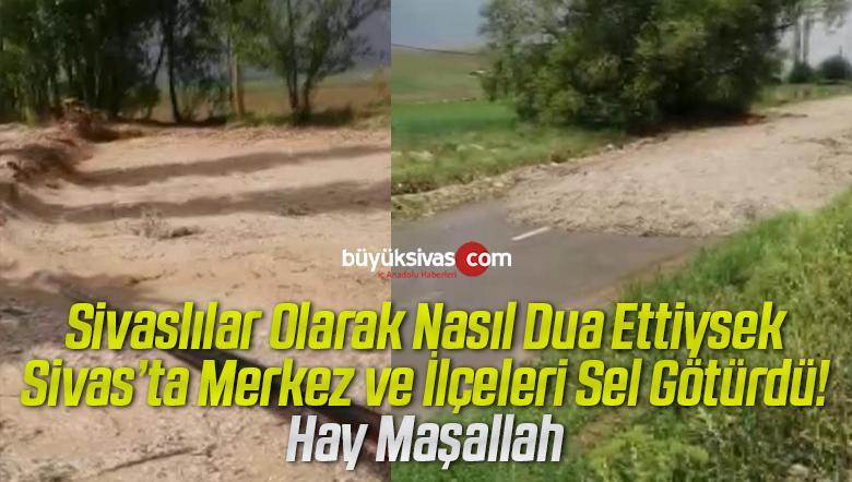 Sel böyle geldi, o anlar kameraya yansıdı! Hay maşallah