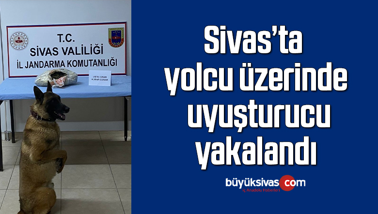 Sivas’ta İki kilograma yakın uyuşturucu ile birlikte yakalandı