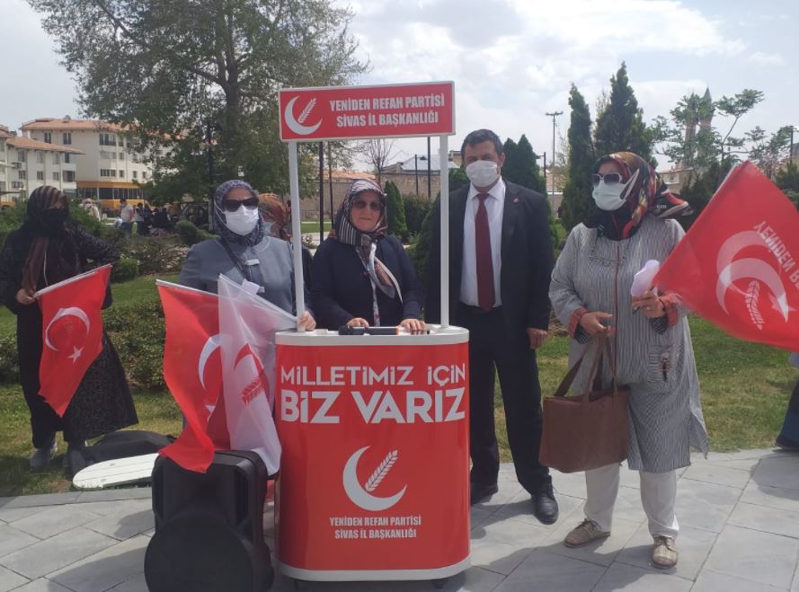 YRP Sivas Kadın Kolları Başkanlığı “Acilen TSK Öncülüğünde Barış Gücü Kurulmalı”