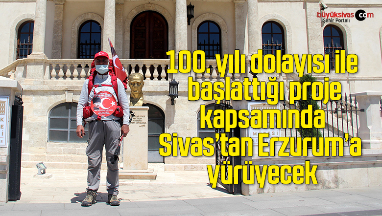 69 yaşında, ‘Milli Mücadele’ anısına kilometrelerce yürüyor