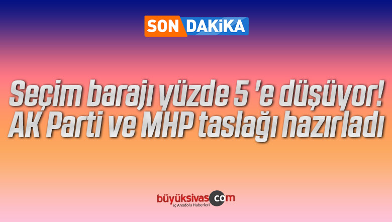 Seçim barajı yüzde 5