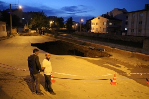 Çalışma sırasında oluşan göçük olası bir afeti önledi