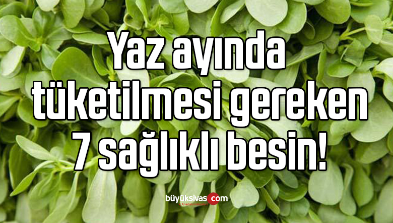 Yaz ayında tüketilmesi gereken 7 sağlıklı besin!