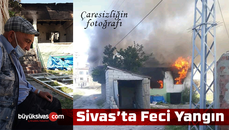 Sivas’ta feci yangın! Alevlerin sardığı evden yaralı çıktı