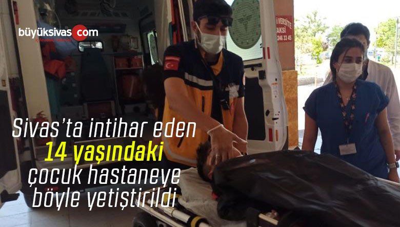 Sivas’ta 14 yaşında intihara kalkıştı, ip koptu, helikopter yetişti