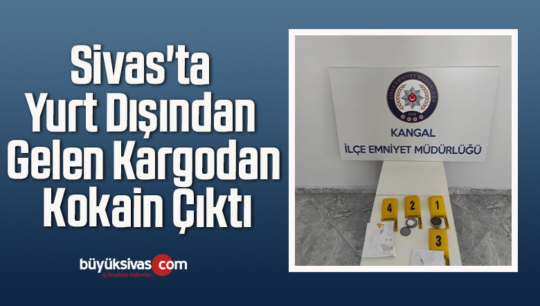 Sivas’ta Yurt Dışından Gelen Kargodan Kokain Çıktı