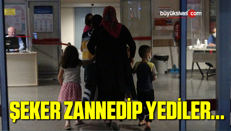 Lavabo açıcı yiyen 5 çocuk hastanelik oldu