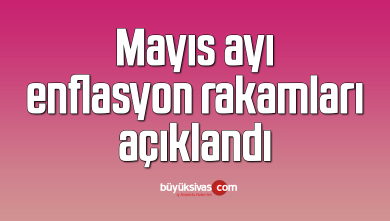 Mayıs ayı enflasyon rakamları açıklandı