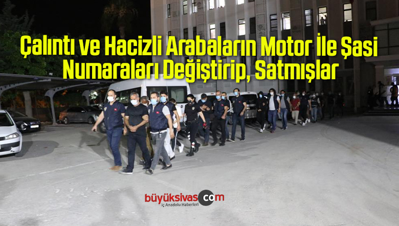 Çalıntı ve Hacizli Arabaların Motor İle Şasi Numaraları Değiştirip, Satmışlar