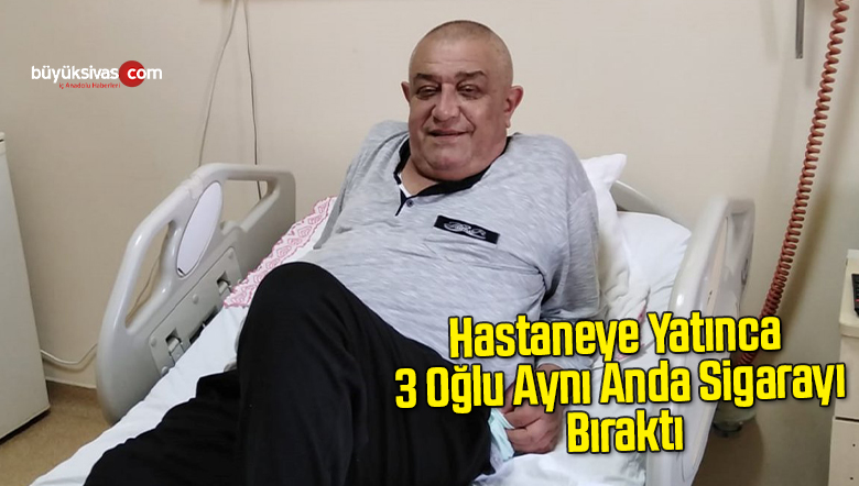 Babalarına destek olmak için 3 kardeş de sigarayı bıraktı