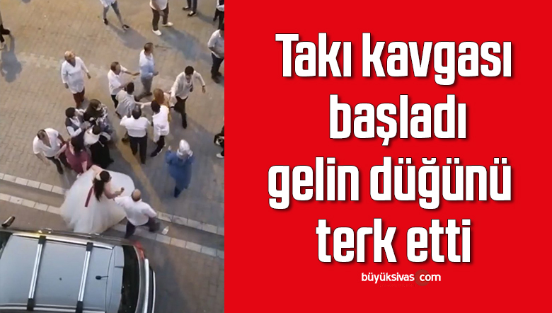 Takı kavgası başladı, gelin düğünü terk etti