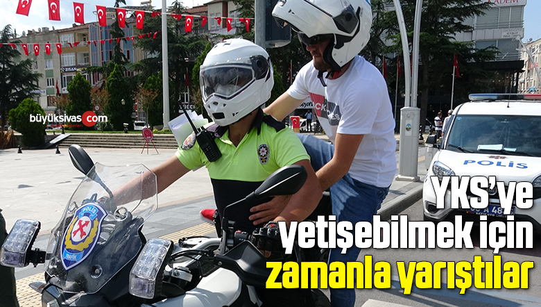 YKS’ye yetişebilmek için zamanla yarıştılar