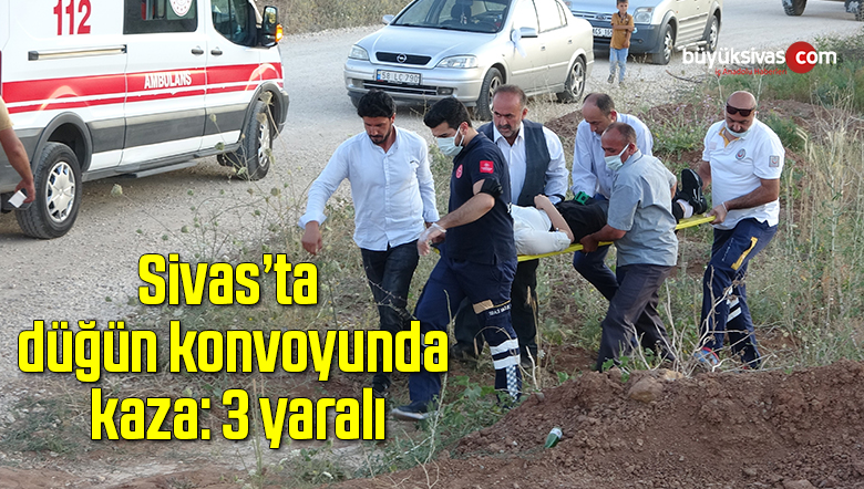Düğün konvoyunda kaza: 3 yaralı
