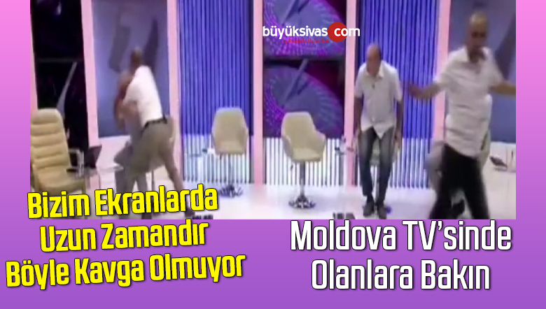 Moldova’da canlı yayında eski diplomatlar yumruklaştı