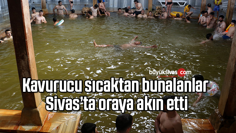 Kavurucu sıcaktan bunalanlar oraya akın etti