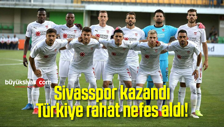 Sivasspor kazandı Türkiye ülke sıralamasında rahat nefes aldı!
