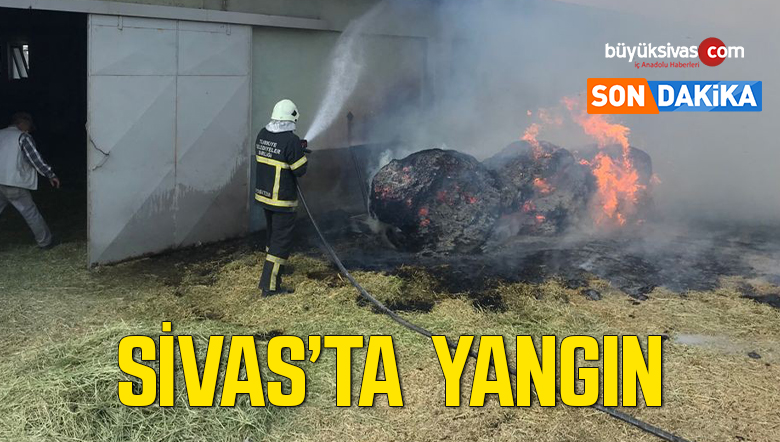 Sivas’ta ağılda çıkan yangın büyümeden kontrol edildi