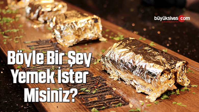 24 ayar altın kaplamalı tavuk döner