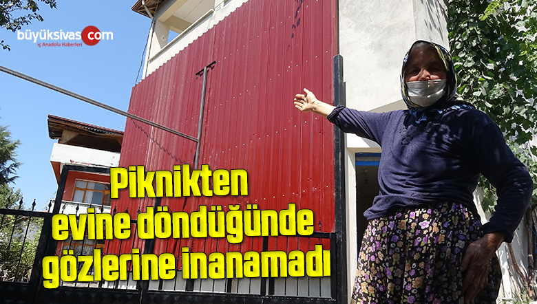 Piknikten evine döndüğünde gözlerine inanamadı
