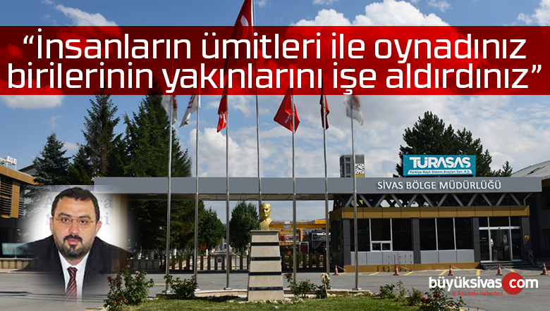 Deva Partisi Sivas İl Başkanı Serdar İnce “Kul hakkında girmeyin”