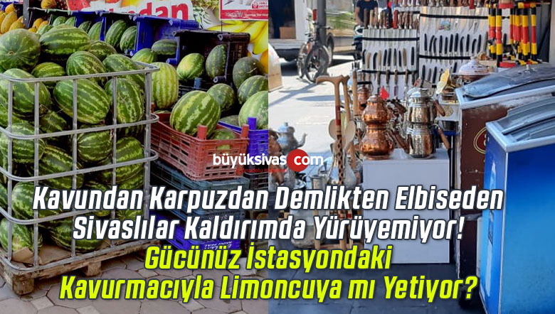 “Zabıtaların gücü Sivas’ta limoncuya veya istasyondaki kavurmacıya mı yetiyor?”