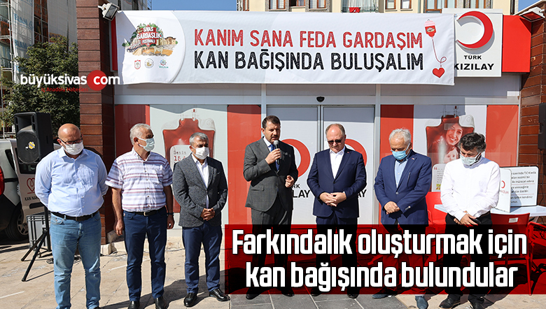 Farkındalık oluşturmak için kan bağışında bulundular