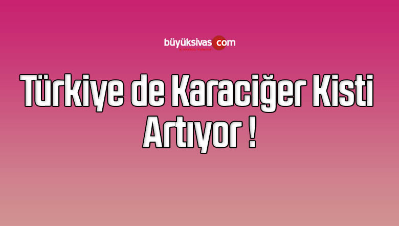 Türkiye de Karaciğer Kisti Artıyor !