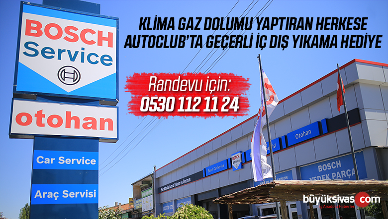 Sivas Otohan Bosch Car Servis Klima Gaz Dolumu Kampanyası
