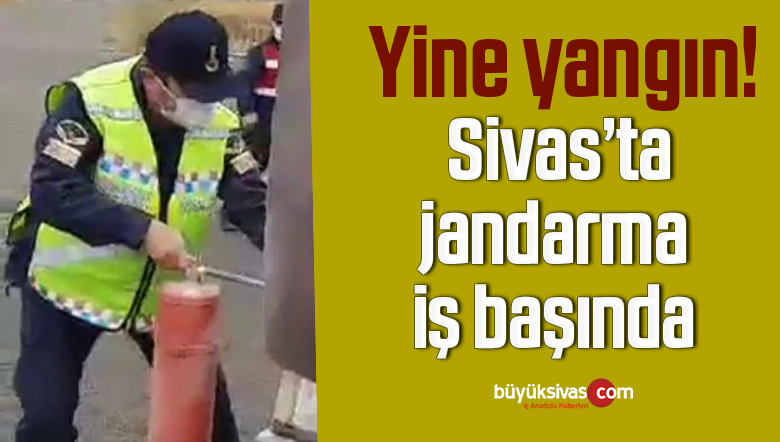 Küle dönmeden jandarma söndürdü