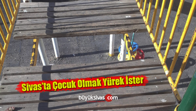 Sivas’ta çocuk olmak yürek ister! Uzun atlama bilmeyen yaralanır