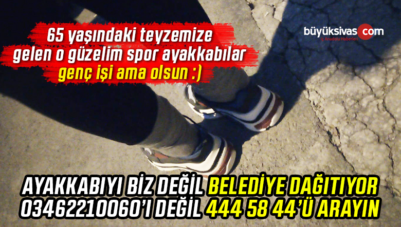 Ayakkabı dağıtımı sürüyor! Ayakkabısı gelmeyenler bizi değil 444 58 44’ü arasın